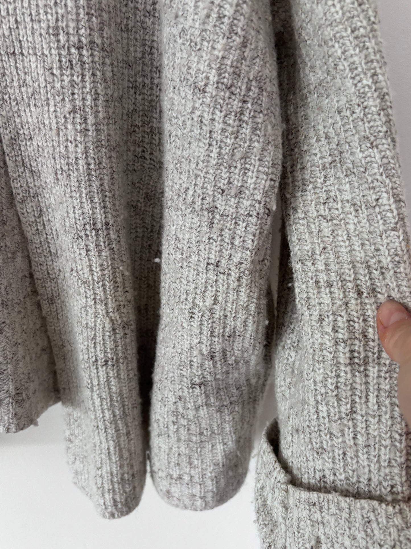 Everlane Wool/Cotton Open Grey Cardigan | Sz XS (S/M fit)