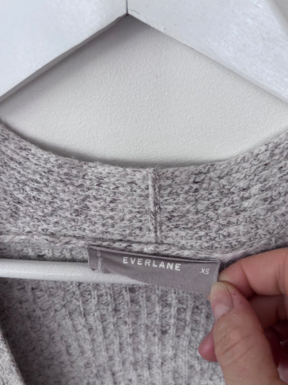 Everlane Wool/Cotton Open Grey Cardigan | Sz XS (S/M fit)