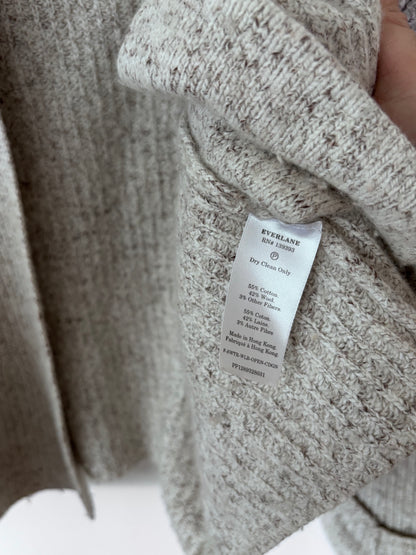Everlane Wool/Cotton Open Grey Cardigan | Sz XS (S/M fit)