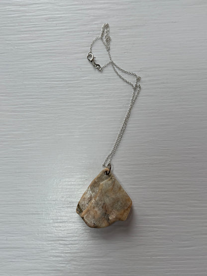 Lakeshore Rock Pendant Necklace