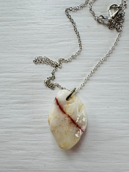 Lakeshore Rock Pendant Necklace