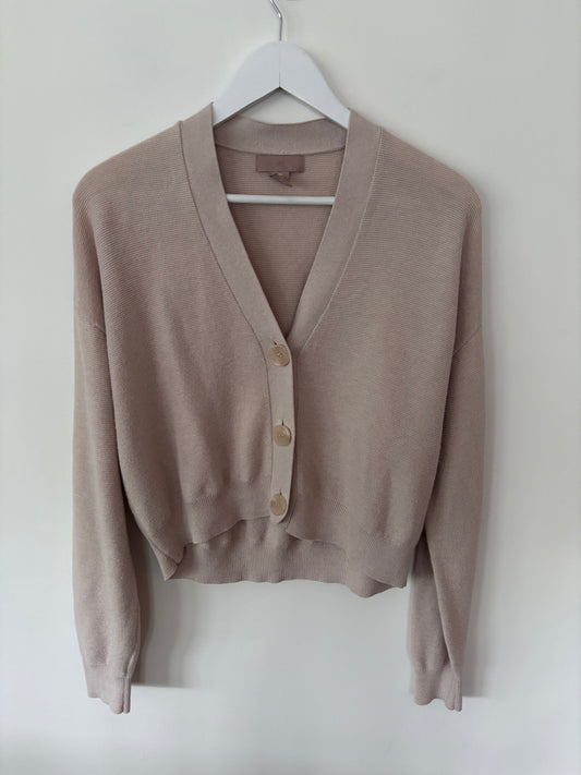 H&M Beige Button Cardigan | Sz Small