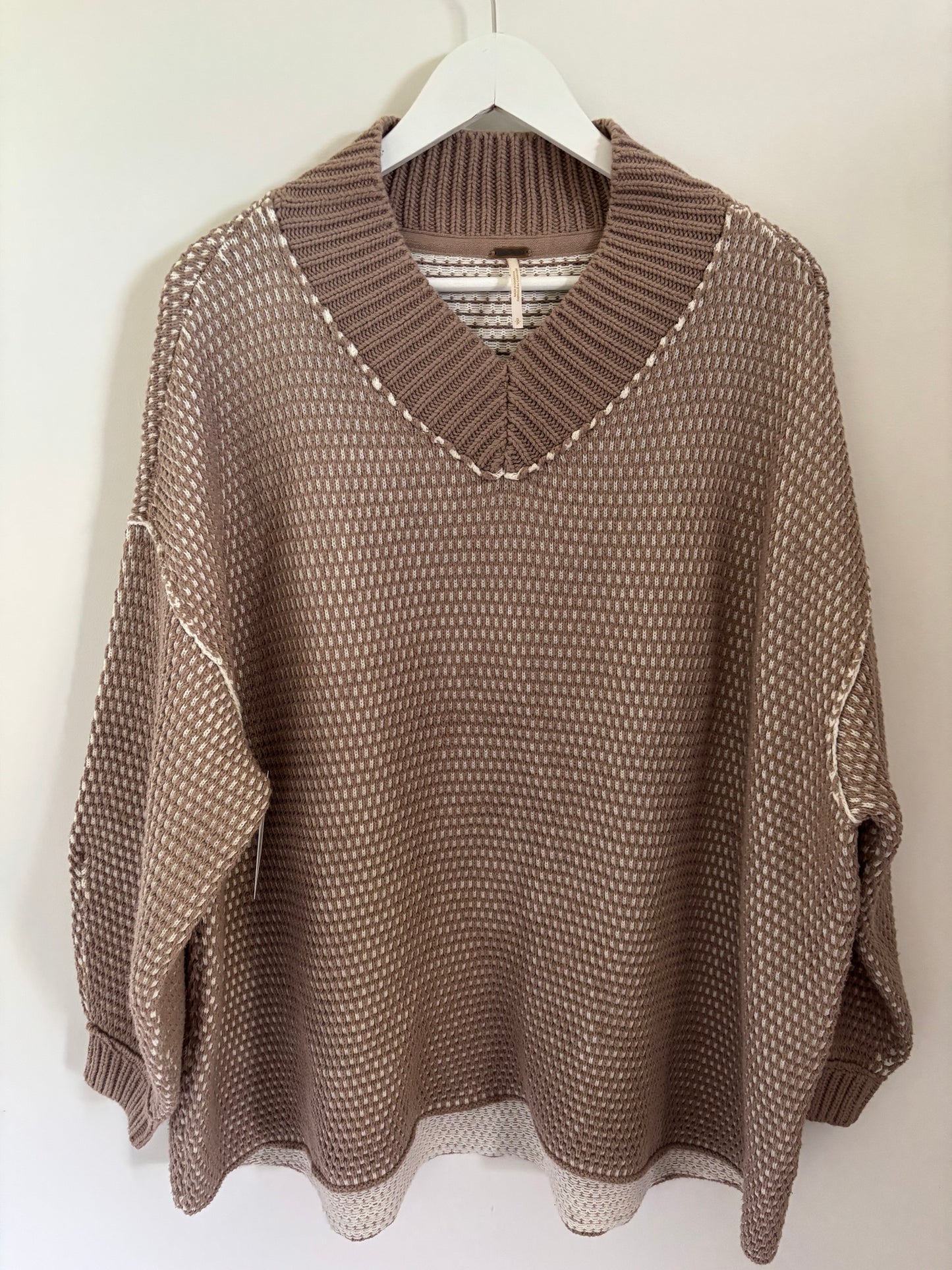 Free People Maisie Sweater in Stucco | Small (large or XL)