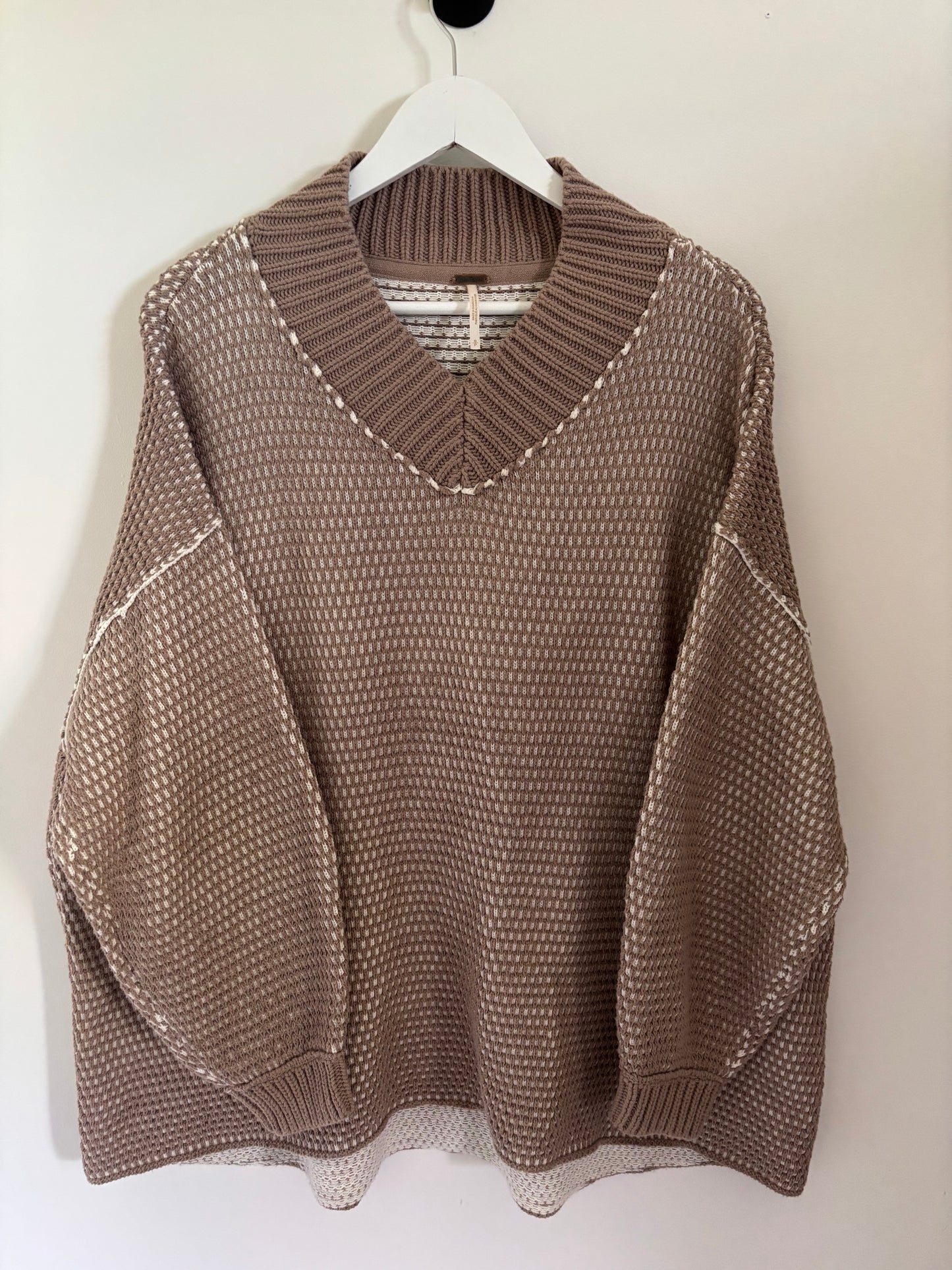 Free People Maisie Sweater in Stucco | Small (large or XL)