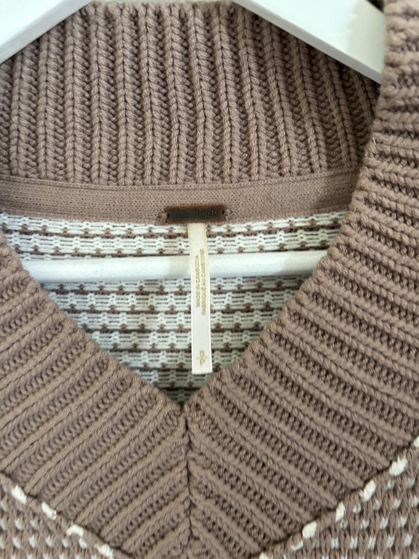 Free People Maisie Sweater in Stucco | Small (large or XL)