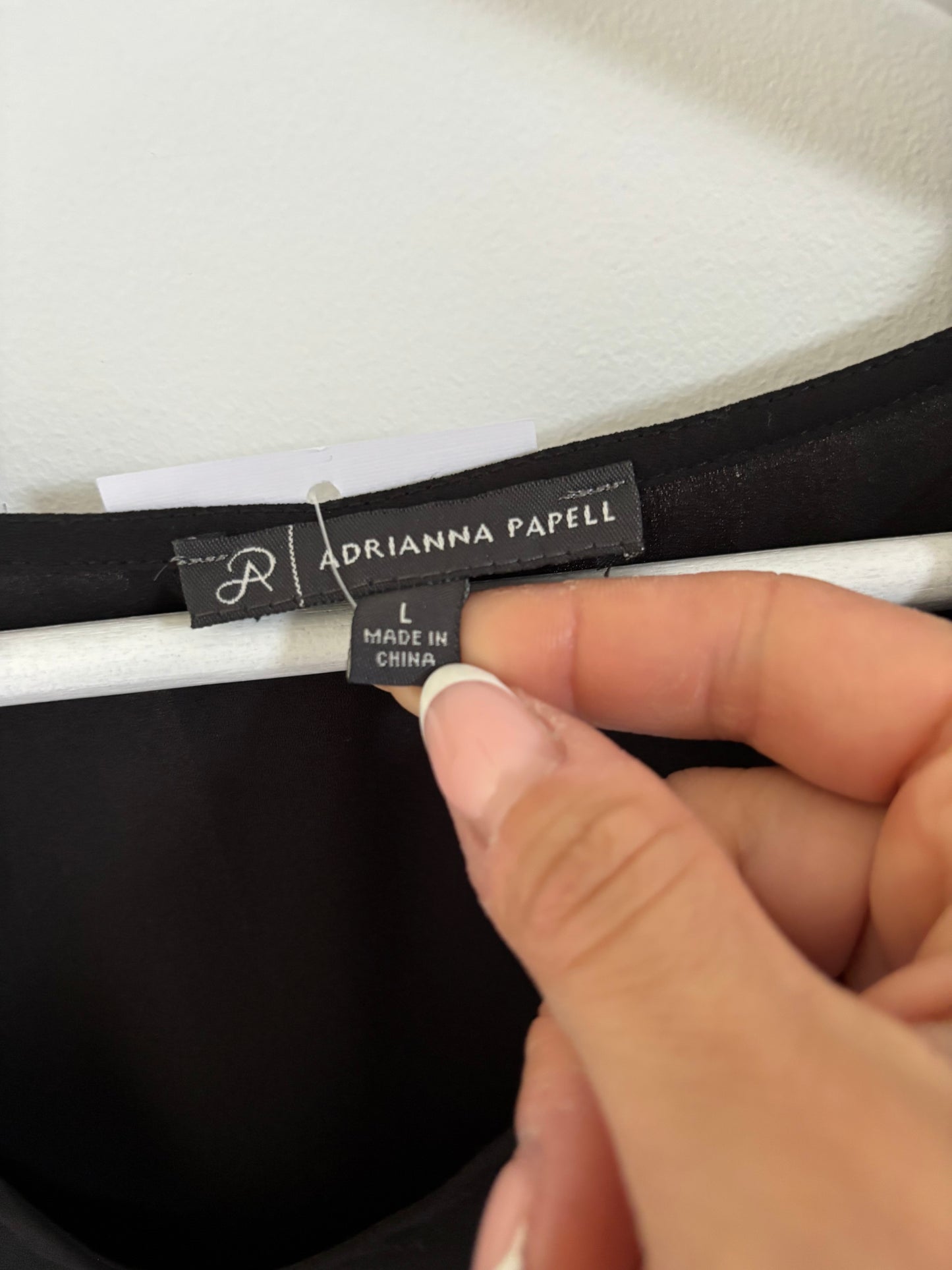 Adrianna Papell Smocked Hem Blouse | Large