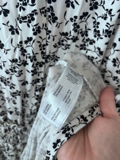 Dex Black/White Tiered Halter Dress | Sz XL