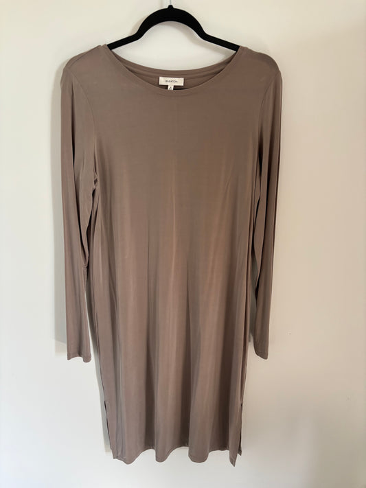Babaton / Aritzia Taupe Brown Long Sleeve Lightweight Dress | Medium