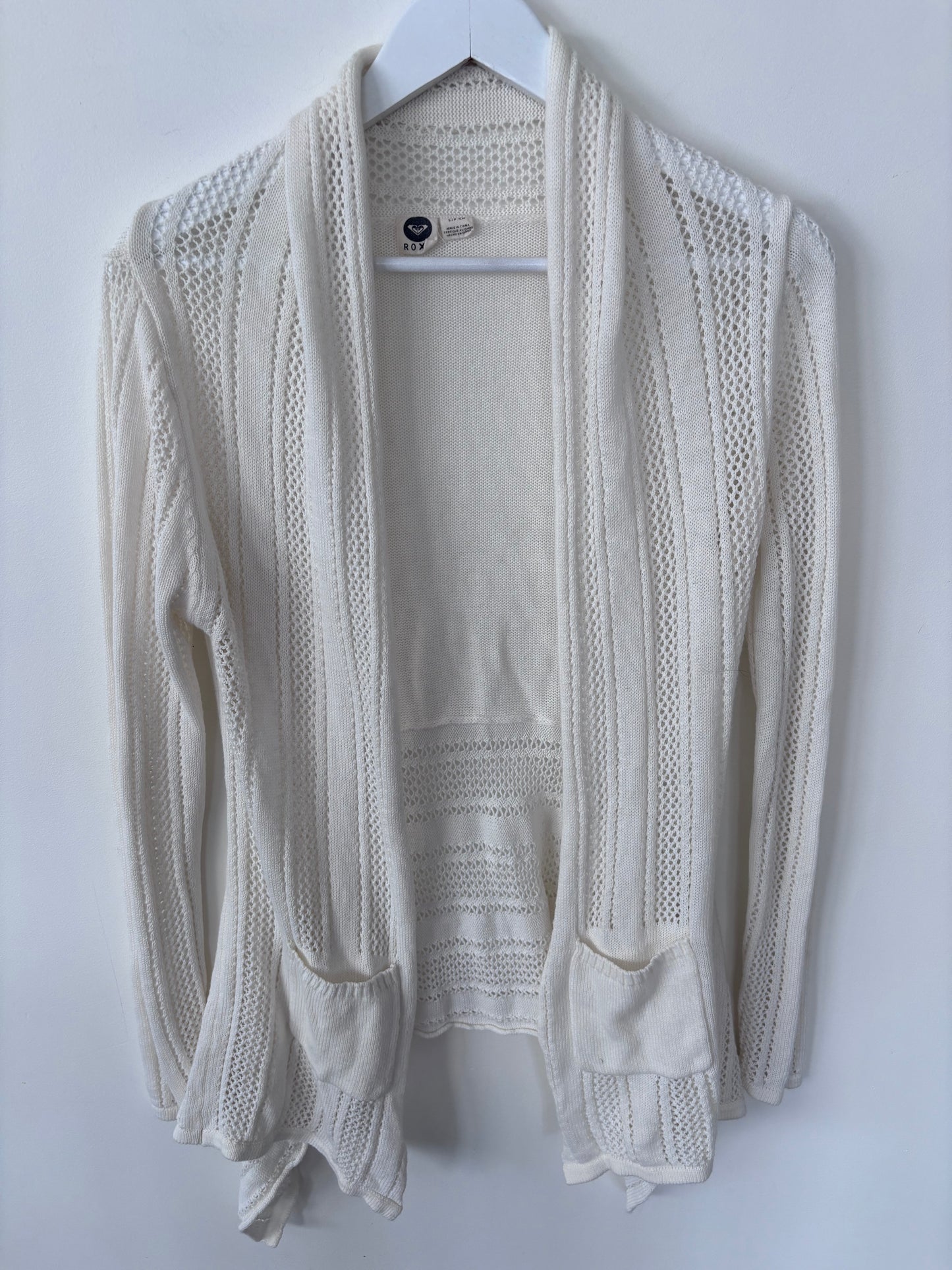Roxy White Cardigan | Sz Small