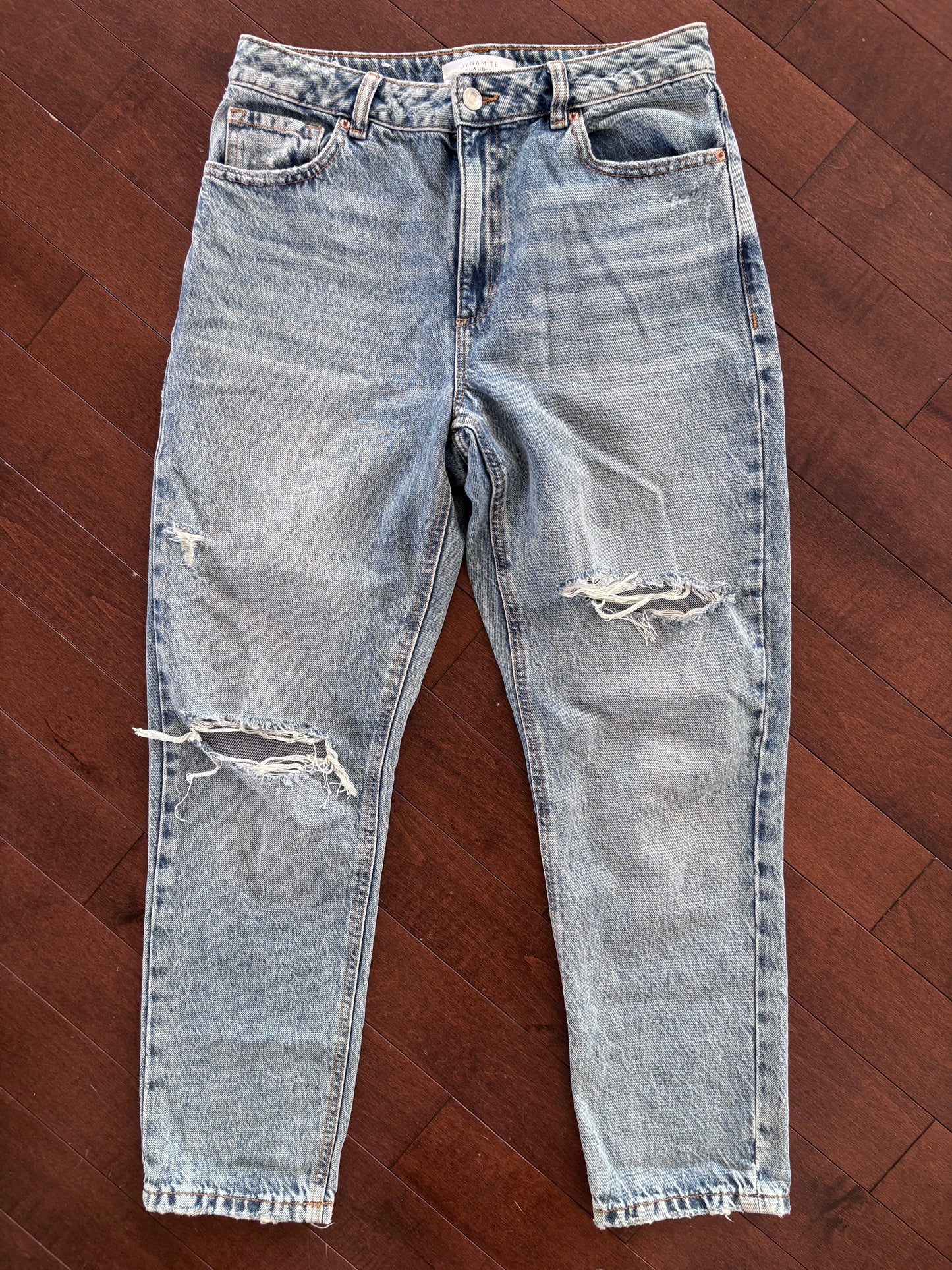 Dynamite Claudia Mom Jeans Distressed | Sz 28