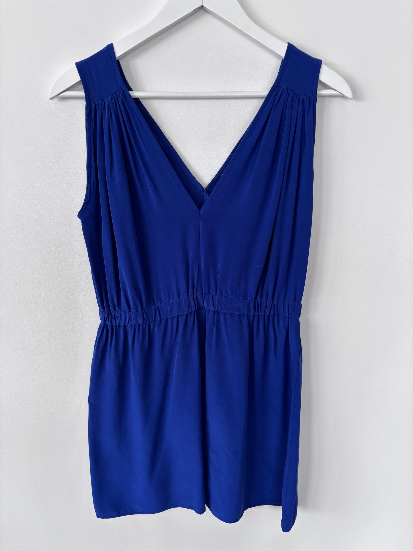 Eight Sixty / Anthropologie Silk Blue Dress | Sz Medium
