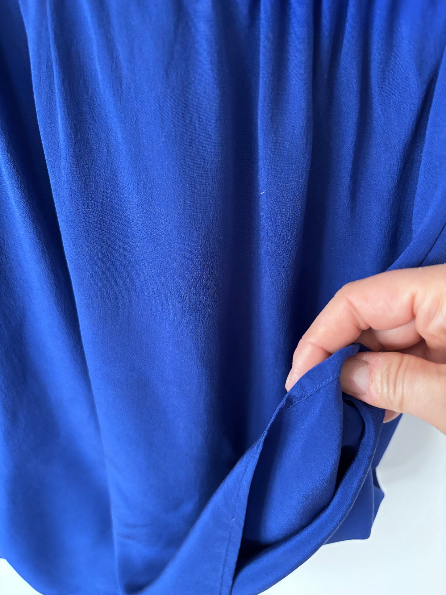 Eight Sixty / Anthropologie Silk Blue Dress | Sz Medium