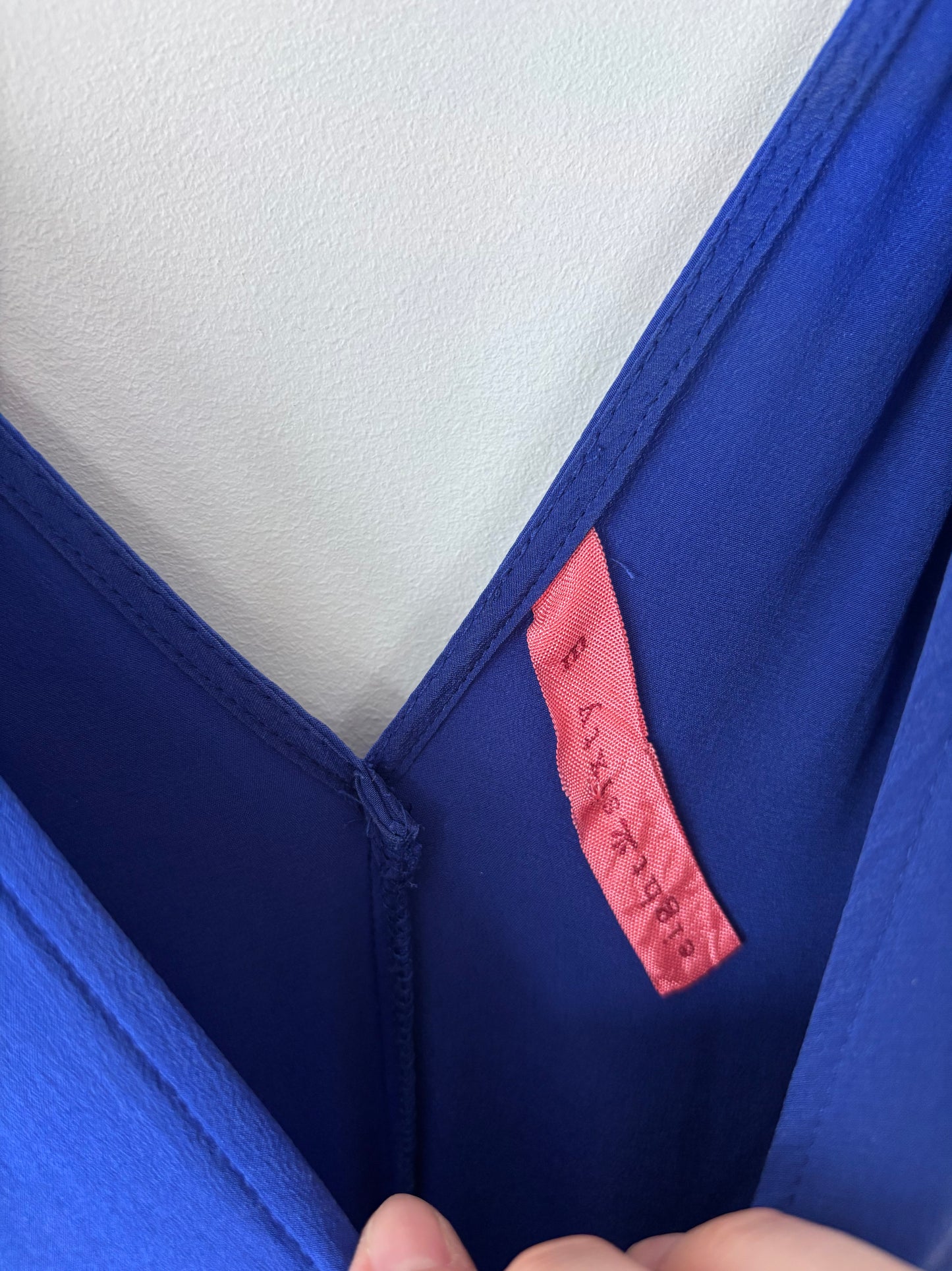 Eight Sixty / Anthropologie Silk Blue Dress | Sz Medium