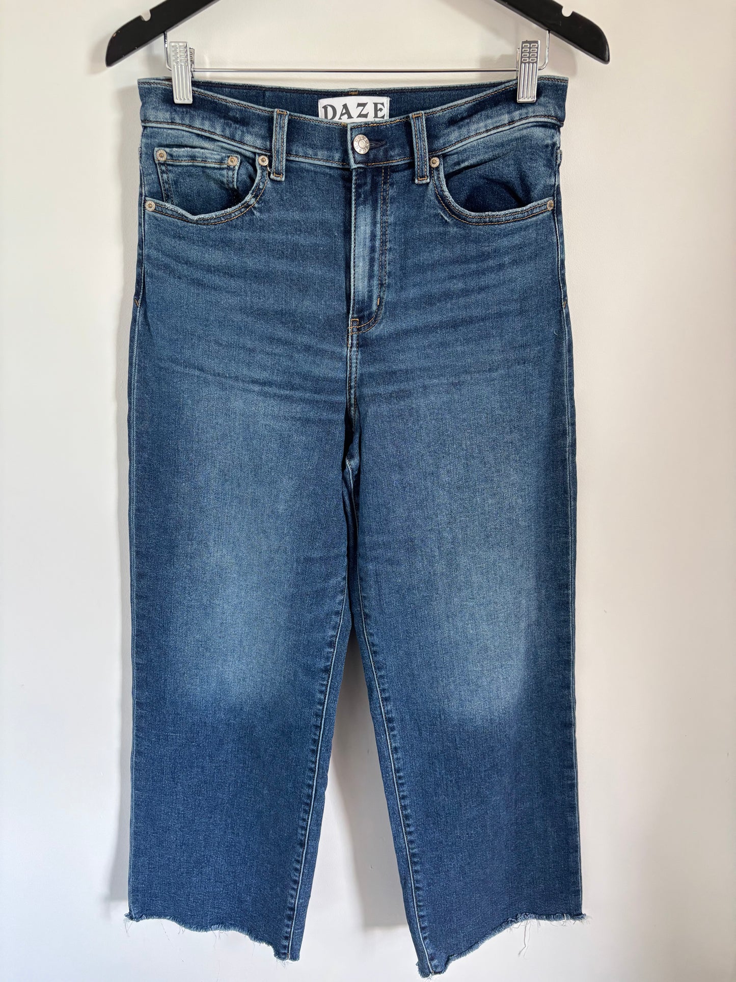 Daze Denim Pleaser Jeans High Rise Raw Hem | 29
