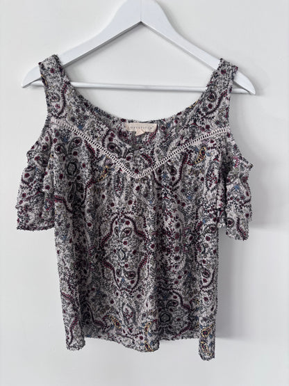 Lovestitch Cut Out Shoulder Blouse | Sz Medium