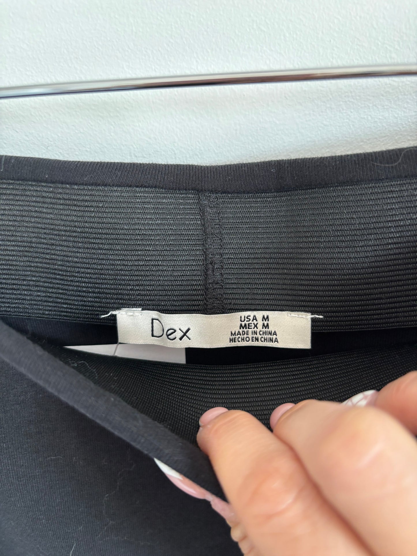 Dex Long Black Pencil Skirt | Medium