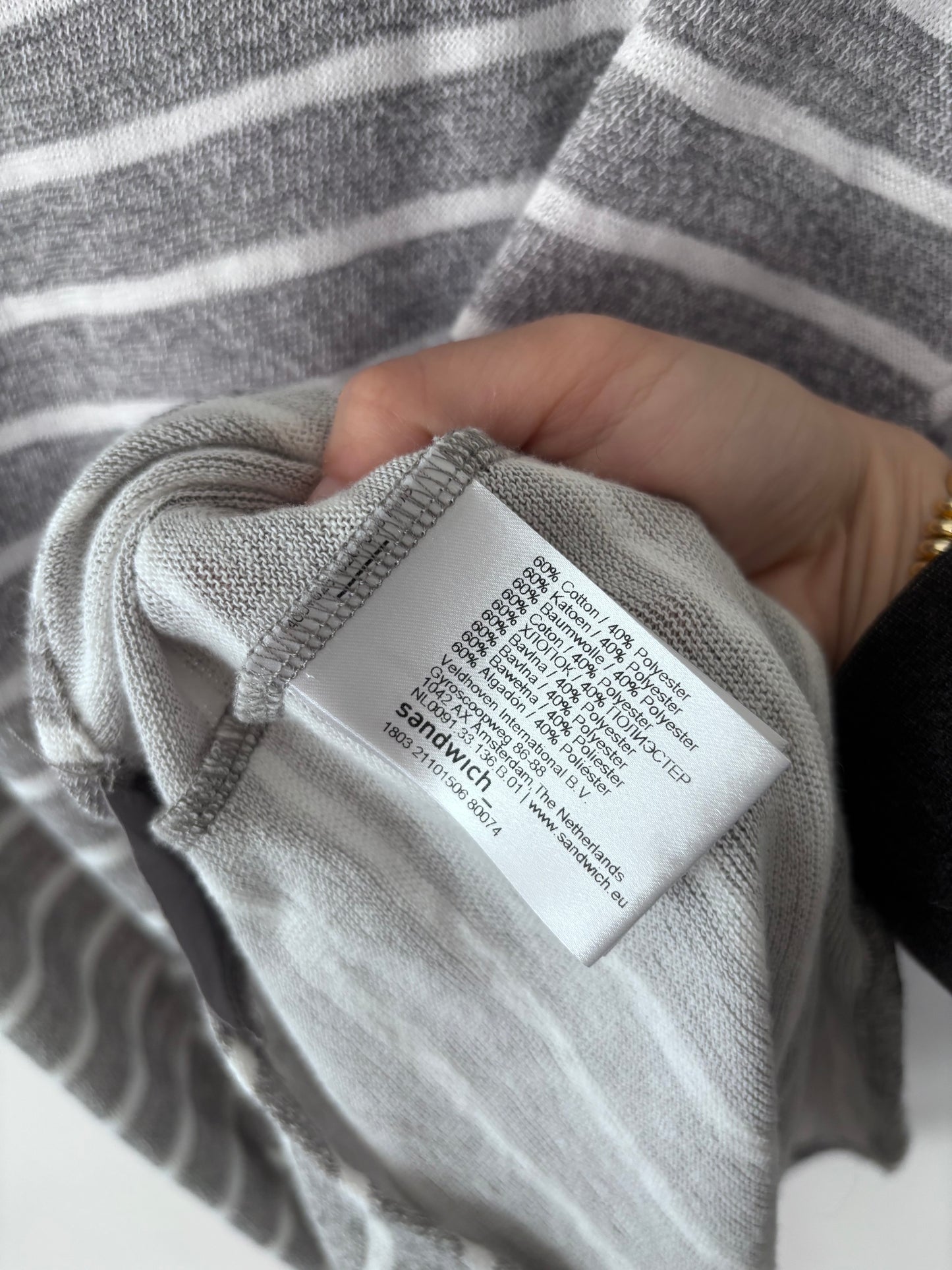 Sandwich_ Striped Top | Sz Small (oversized)