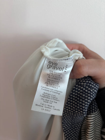 Eve Gravel Patterned Midi Dress | Sz Medium