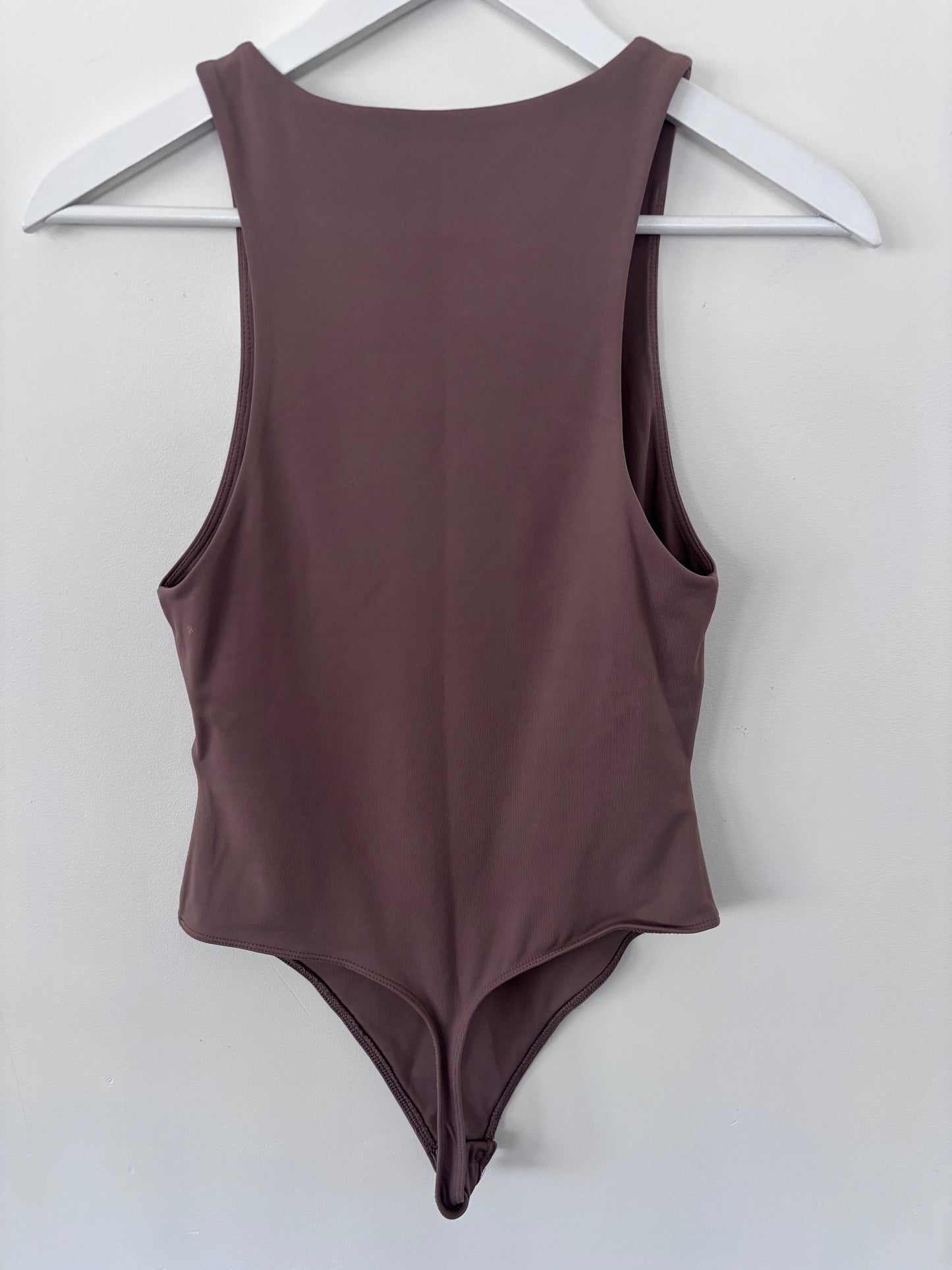 Babaton 90s Brown Smooth Bodysuit | Sz Medium (M12B11)