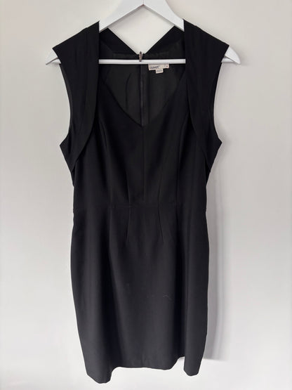 Covet Black Belted Sheath Dress | Sz 6 (Medium)
