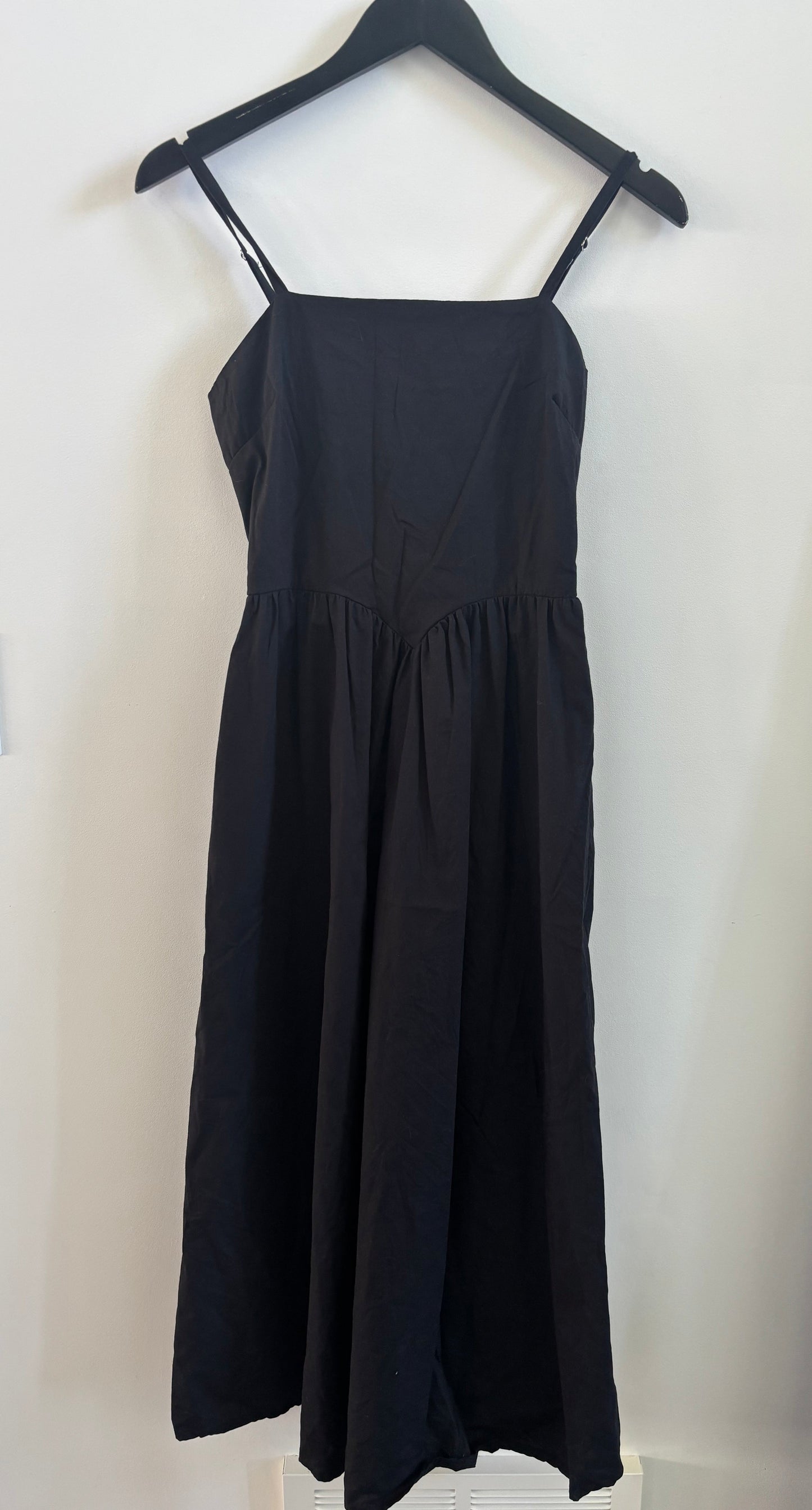 Japna Black Cotton Dress | Small