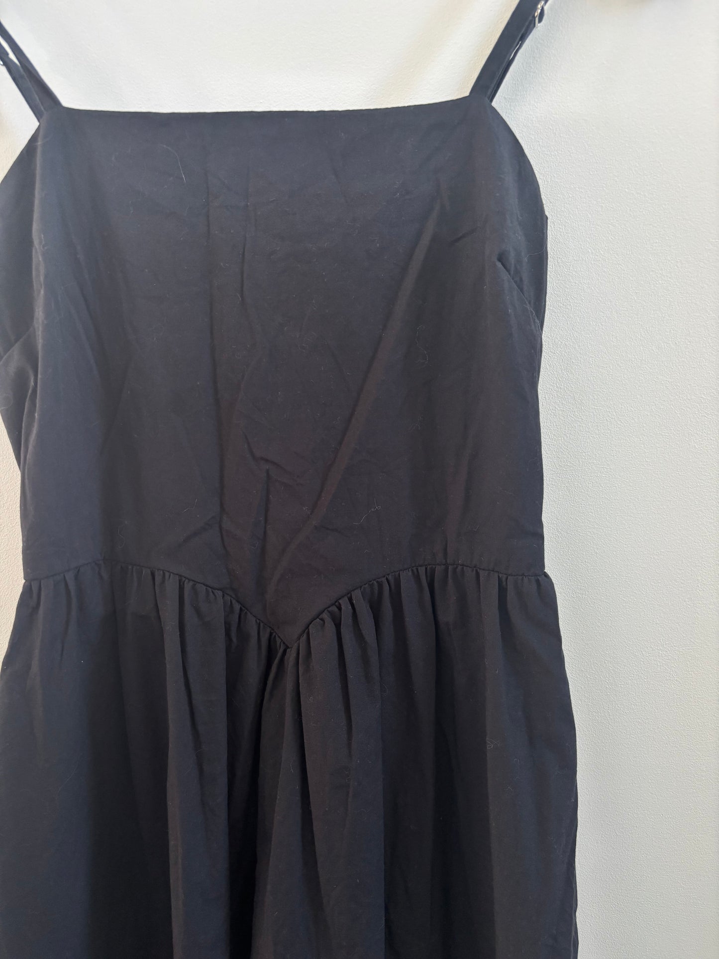 Japna Black Cotton Dress | Small