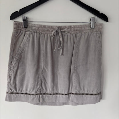Bella Dahl Ladder Stitch Skirt in Grey | Sz Medium