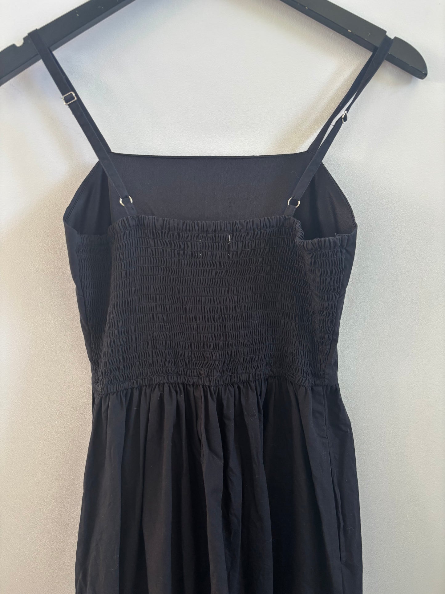 Japna Black Cotton Dress | Small