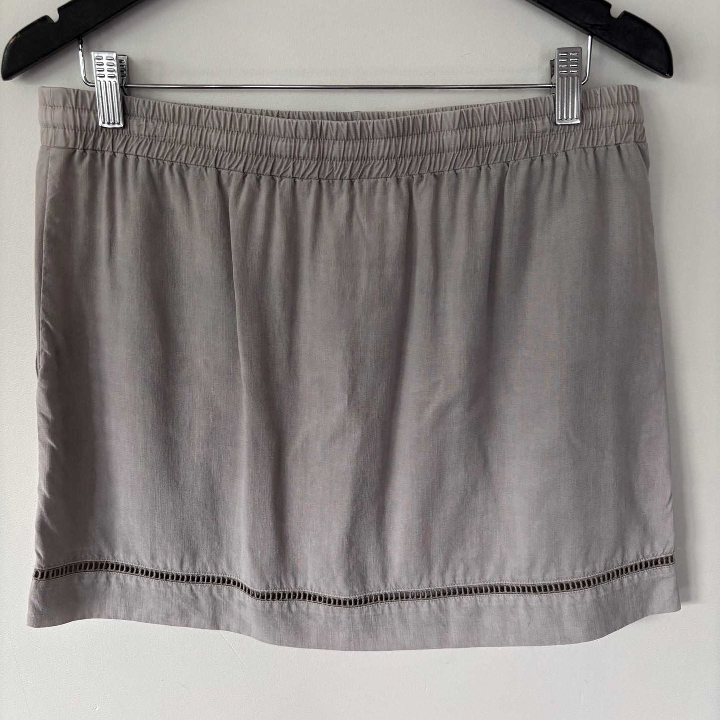 Bella Dahl Ladder Stitch Skirt in Grey | Sz Medium