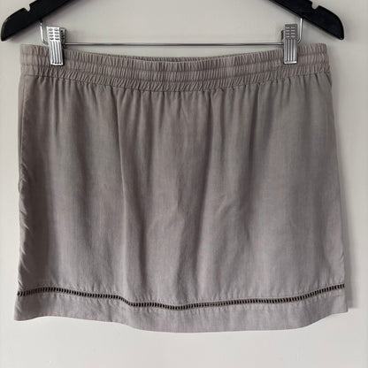 Bella Dahl Ladder Stitch Skirt in Grey | Sz Medium