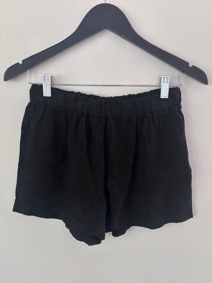 Suzy D London Linen Shorts NWT in Black | Sz Medium