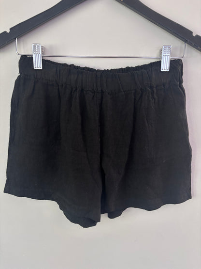 Suzy D London Linen Shorts NWT in Black | Sz Medium