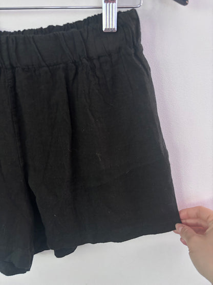 Suzy D London Linen Shorts NWT in Black | Sz Medium
