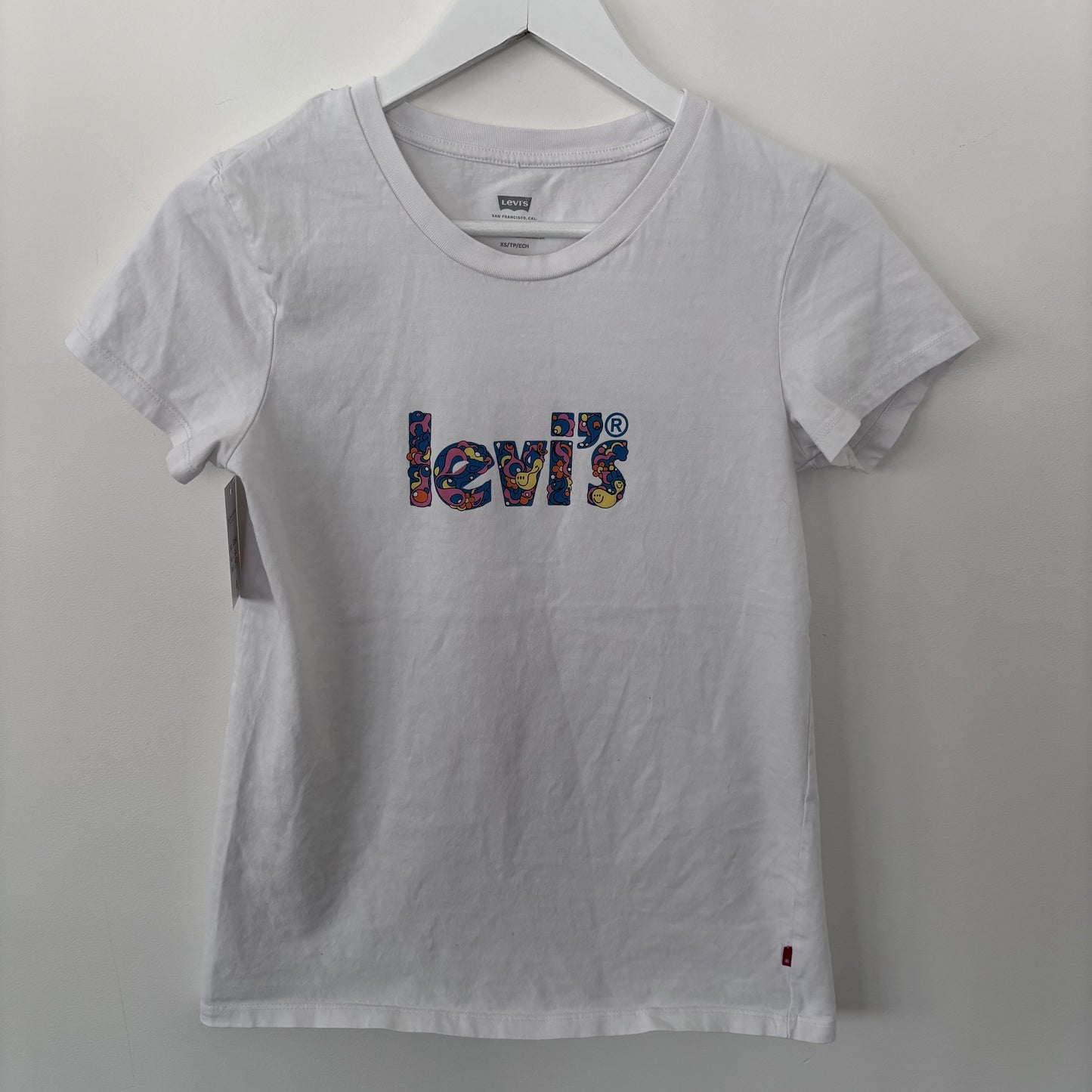 Levi's Logo White Tee | Sz XS (CS16Wh2)
