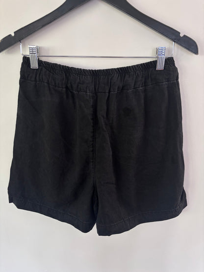 Mavi Penny Pleated Black Tencel Shorts | Sz Small (fit S/M)