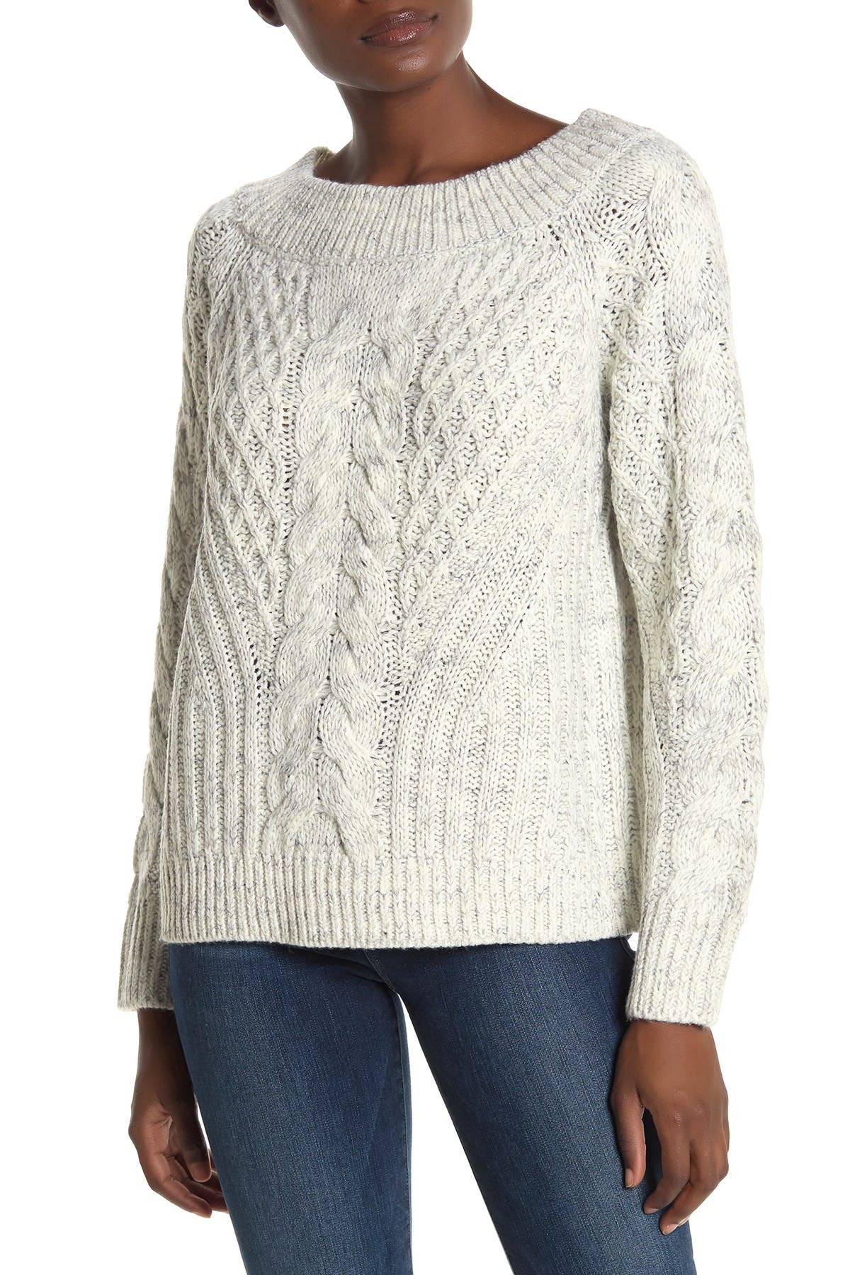 Heartloom Grey Cable Knit Sweater | Large