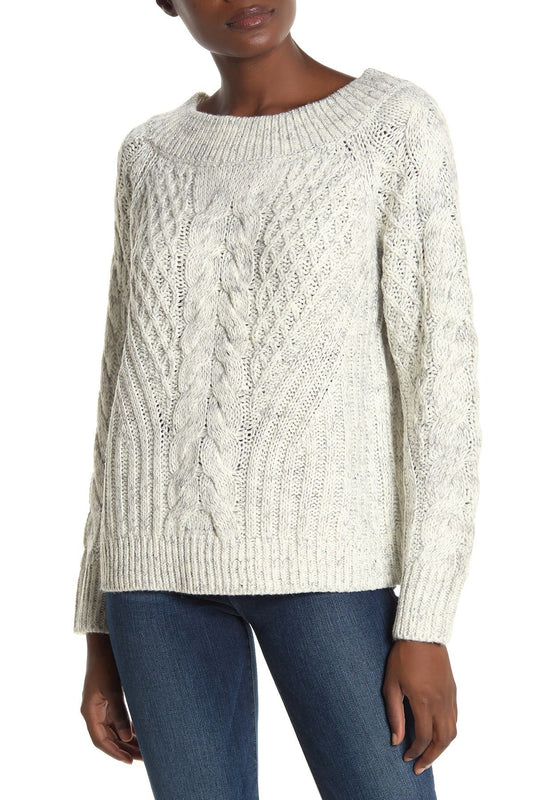 Heartloom Grey Cable Knit Sweater | Large