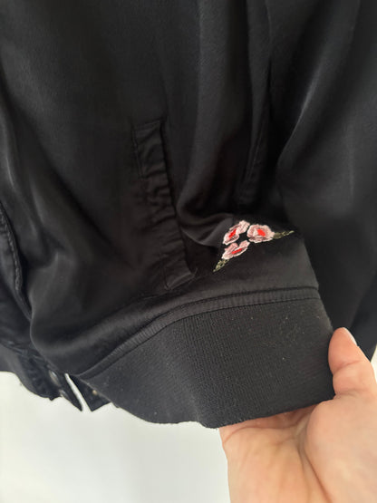 Levi's Satiny Embroidered Bomber Jacket | Sz Medium (M137S5)