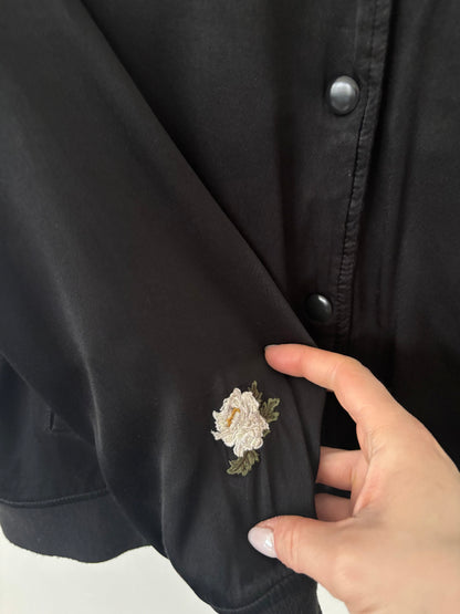 Levi's Satiny Embroidered Bomber Jacket | Sz Medium (M137S5)