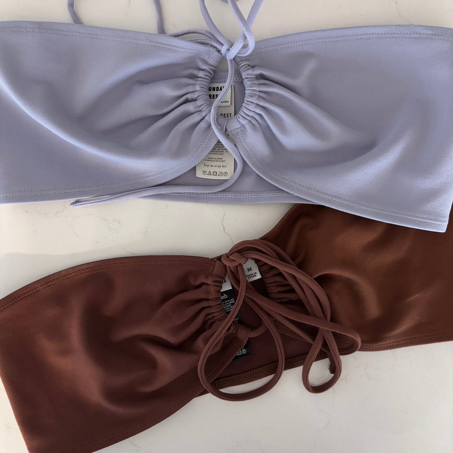 Sunday Best Cora Halter Top (lilac or mocha) | Sz Medium (CS40S5)(CS41S5)