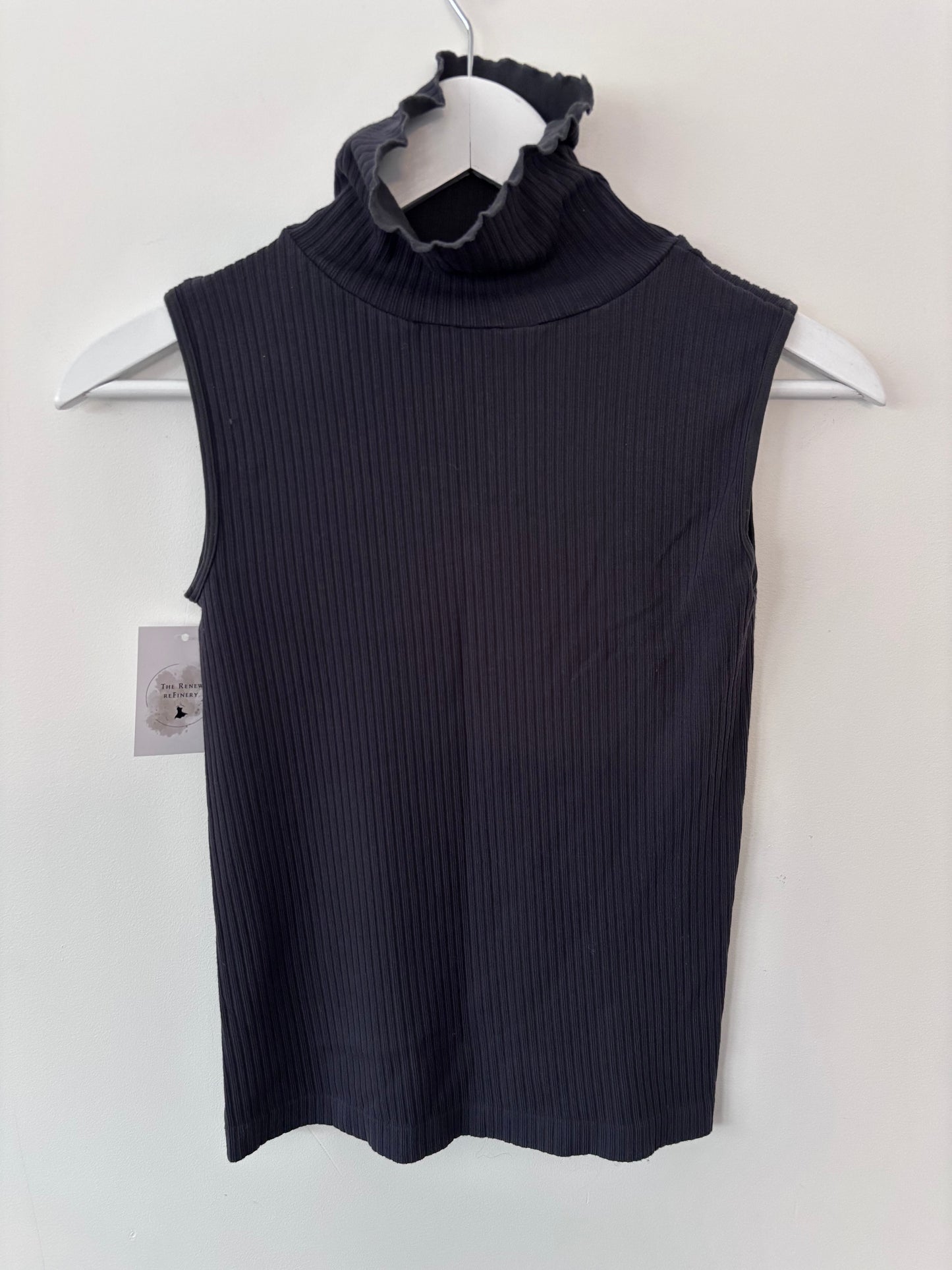 C'est moi Funnel Neck Tank in Dark Grey | Sz OS (fits XS-L)(CS11C1)