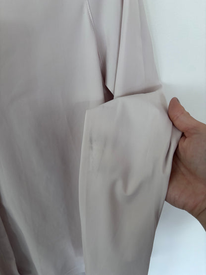 Lululemon Solo Blouse *Full Button Up Cream/Pink | Sz Small