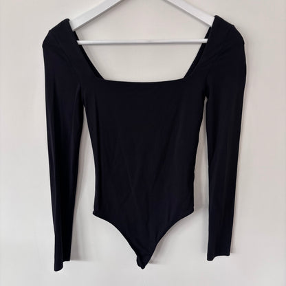 Babaton Square Neck Bodysuit Black LS | Sz XS