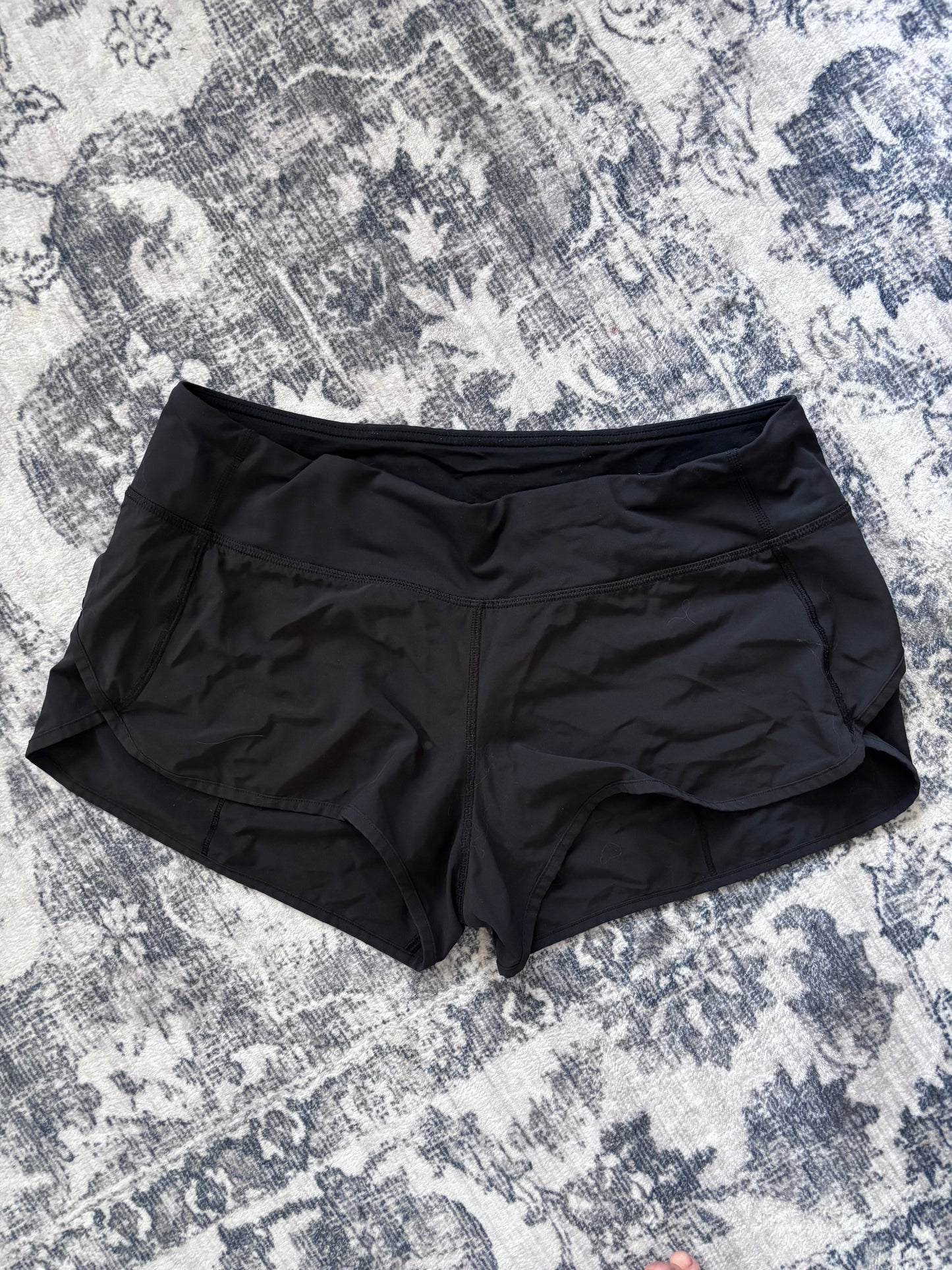 Lululemon Speed Up Shorts 2.5" Black | Sz 10