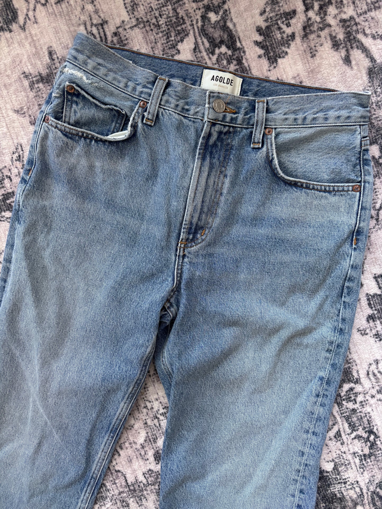 Agolde Valen Mid Rise Vintage Straight Jeans | Sz 27