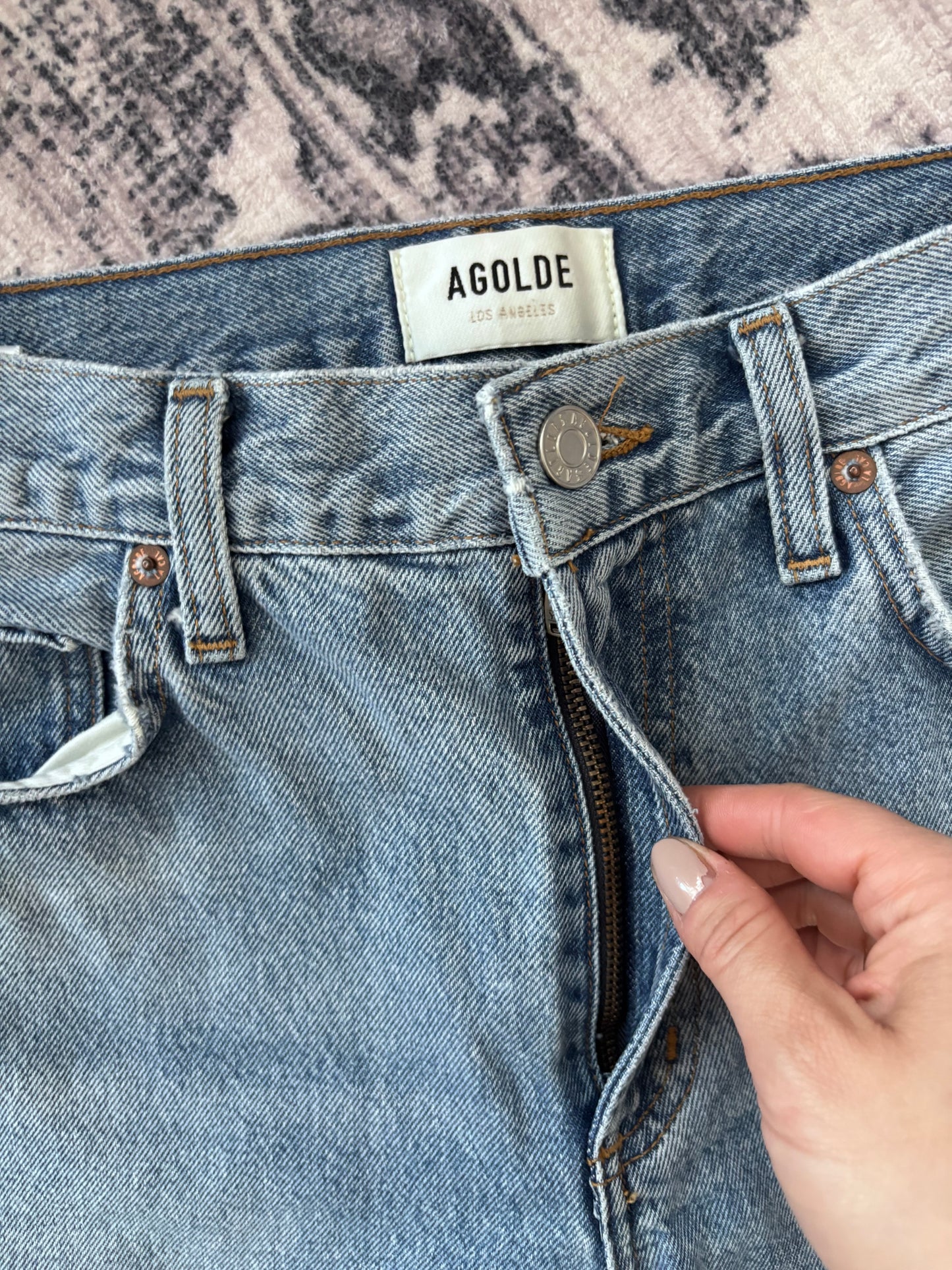 Agolde Valen Mid Rise Vintage Straight Jeans | Sz 27