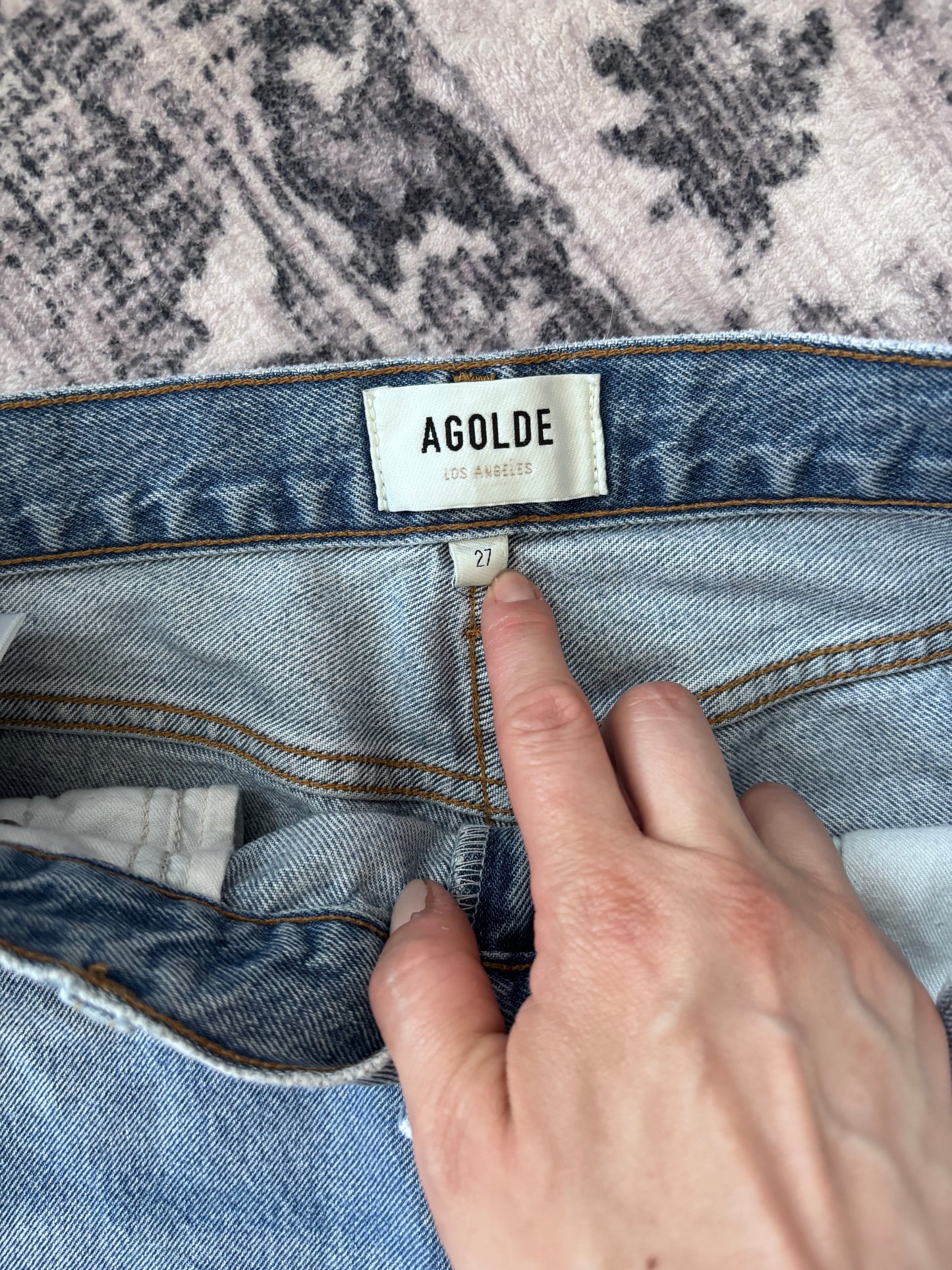 Agolde Valen Mid Rise Vintage Straight Jeans | Sz 27