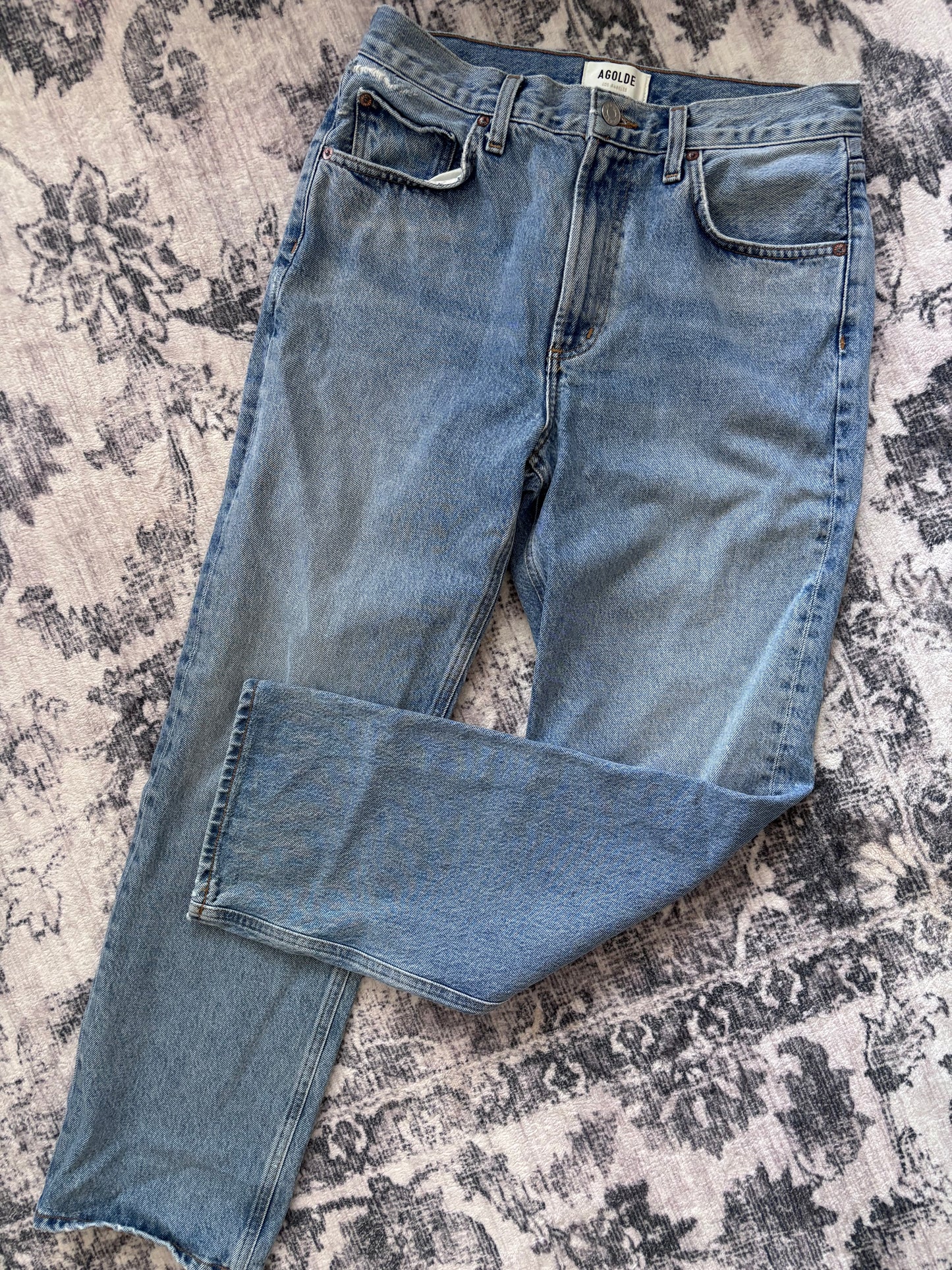Agolde Valen Mid Rise Vintage Straight Jeans | Sz 27