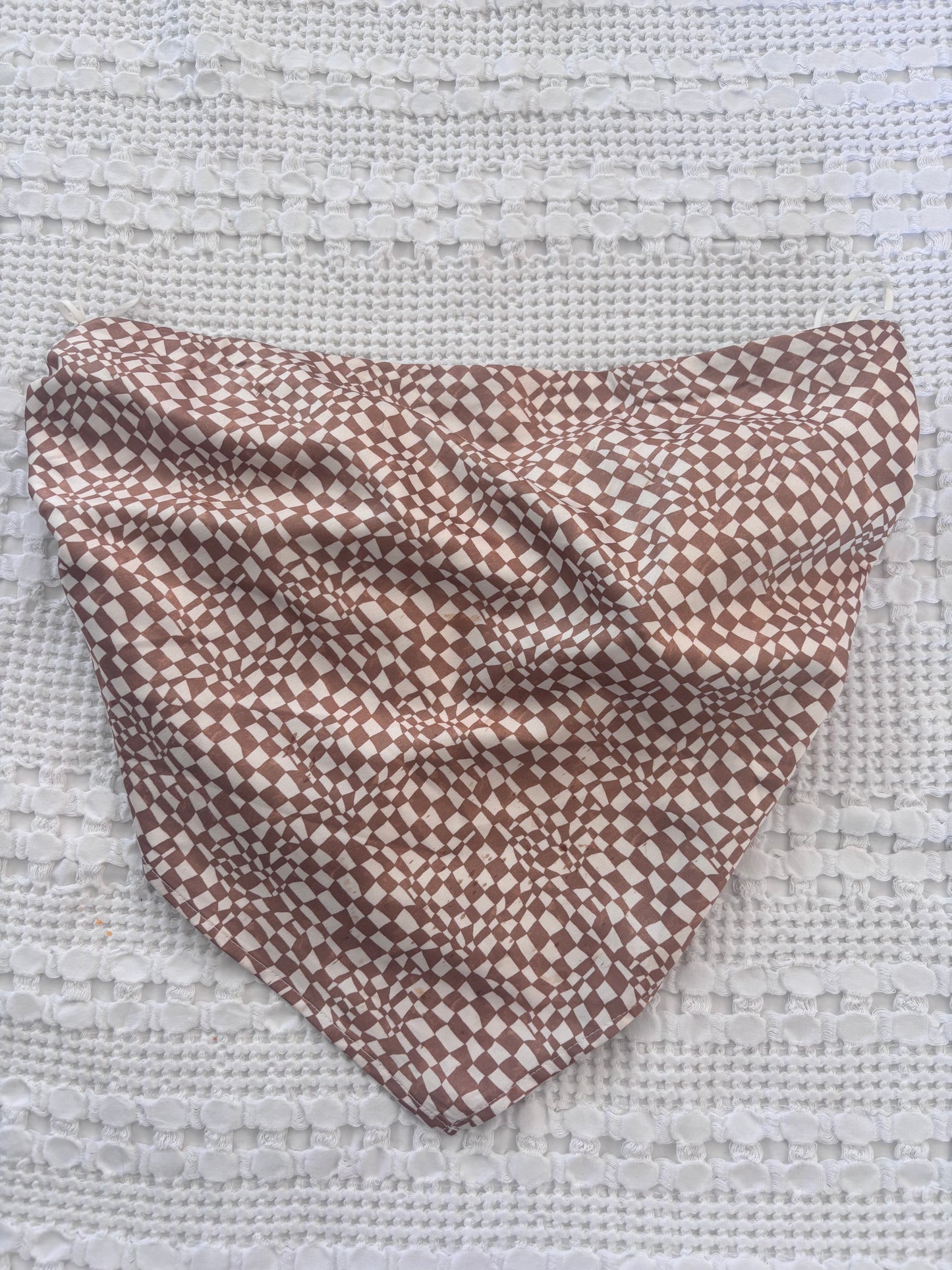Dynamite Bandana Silk-feel Top | Sz Medium