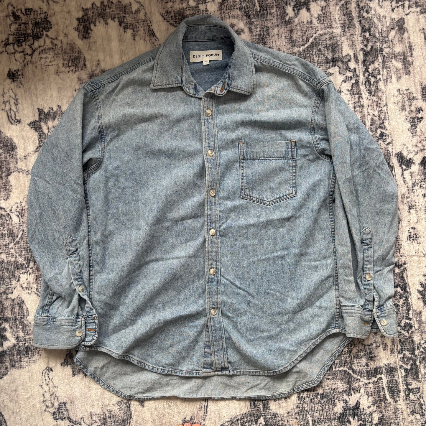 Denim Forum The '80s Comfy Denim Shirt | Sz XS (fits like small or medium) (D023R5)